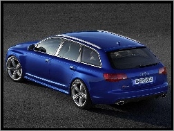 Kombi, Audi A6, Niebieskie, RS
